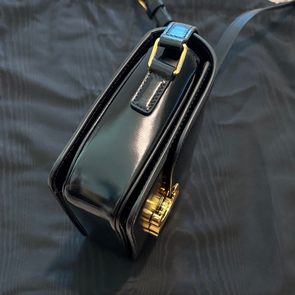 Celine Black Crossbody Bag with Gold Accent - Picture 3 of 10
